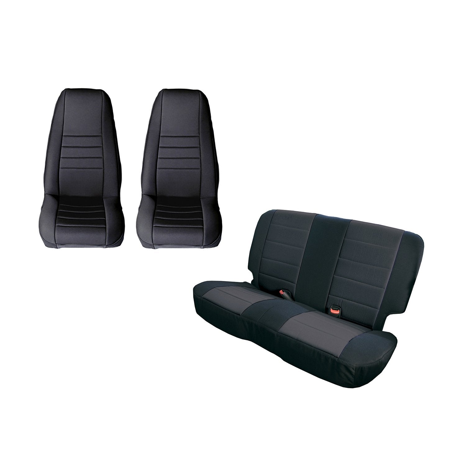 Seat Cover Kit, Black | Rugged Ridge | 13290.01 | Fits 1980-1990 Jeep CJ & Wrangler YJ