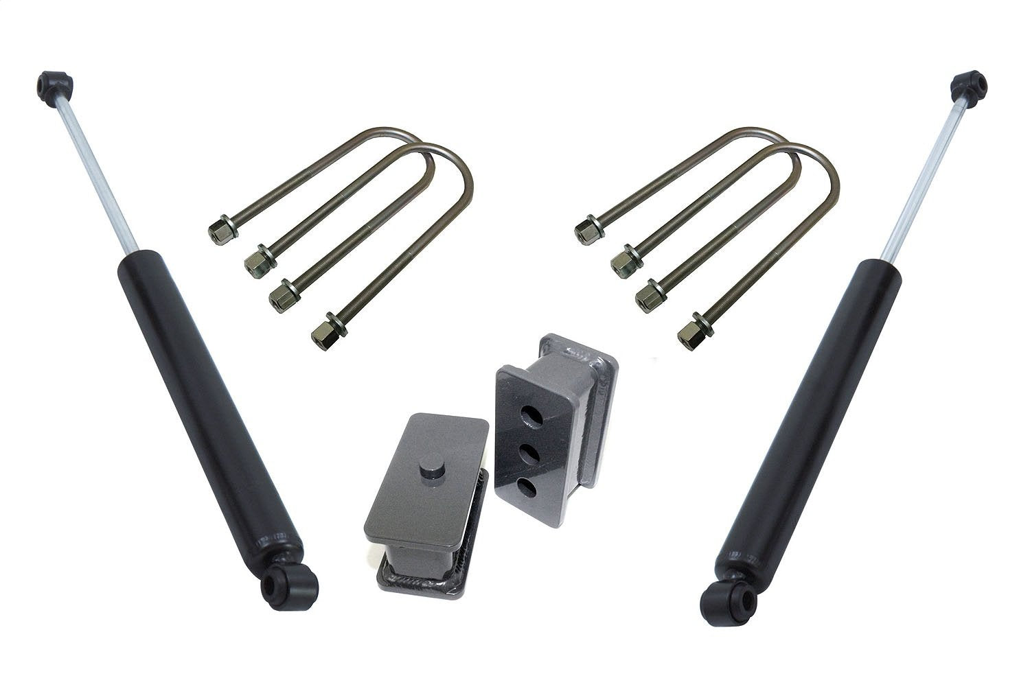 Lift Kit-Suspension Component MaxTrac 902225L Incl. Lift Blocks 2.5 in. Lift U-Bolts Maxtrac Shocks For Vehicles w/4.125 in. Axle Diameter