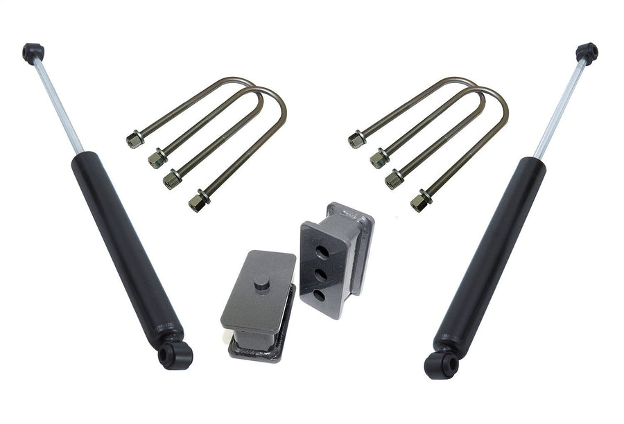 Lift Kit-Suspension Component MaxTrac 902225L Incl. Lift Blocks 2.5 in. Lift U-Bolts Maxtrac Shocks For Vehicles w/4.125 in. Axle Diameter