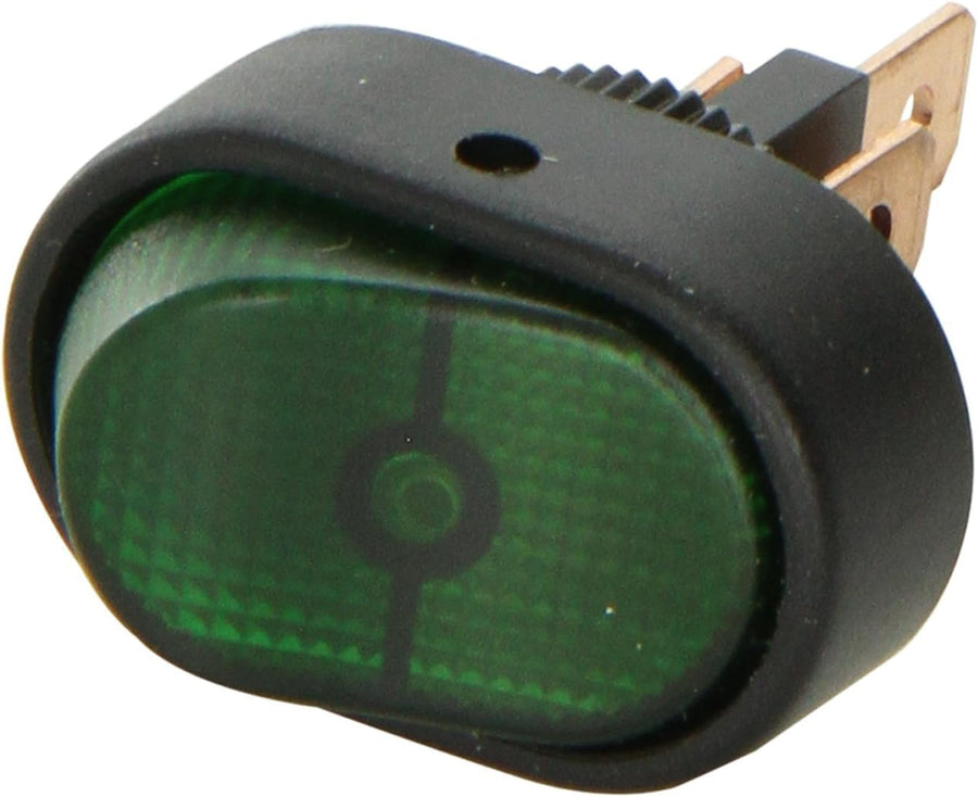 SPST H61920001 HELLA Green Rocker Switch
