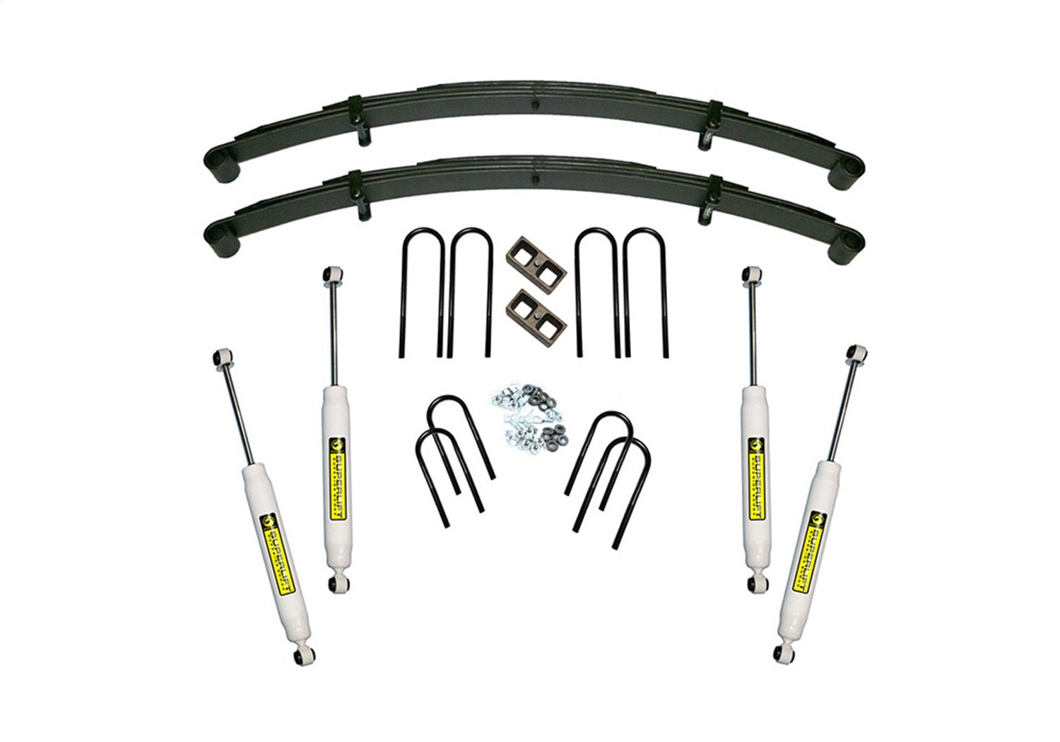 SUPERLIFT SUSPENSION RealTruck 4" Lift Kit for Chevy/GMC K-Series | Complete Lift Kit with Front & Rear Shadow Shocks | K417 | Fits 1973-1986 Chevrolet K10 / GMC K15 Suburban; 1973-1991 GMC Jimmy 4WD