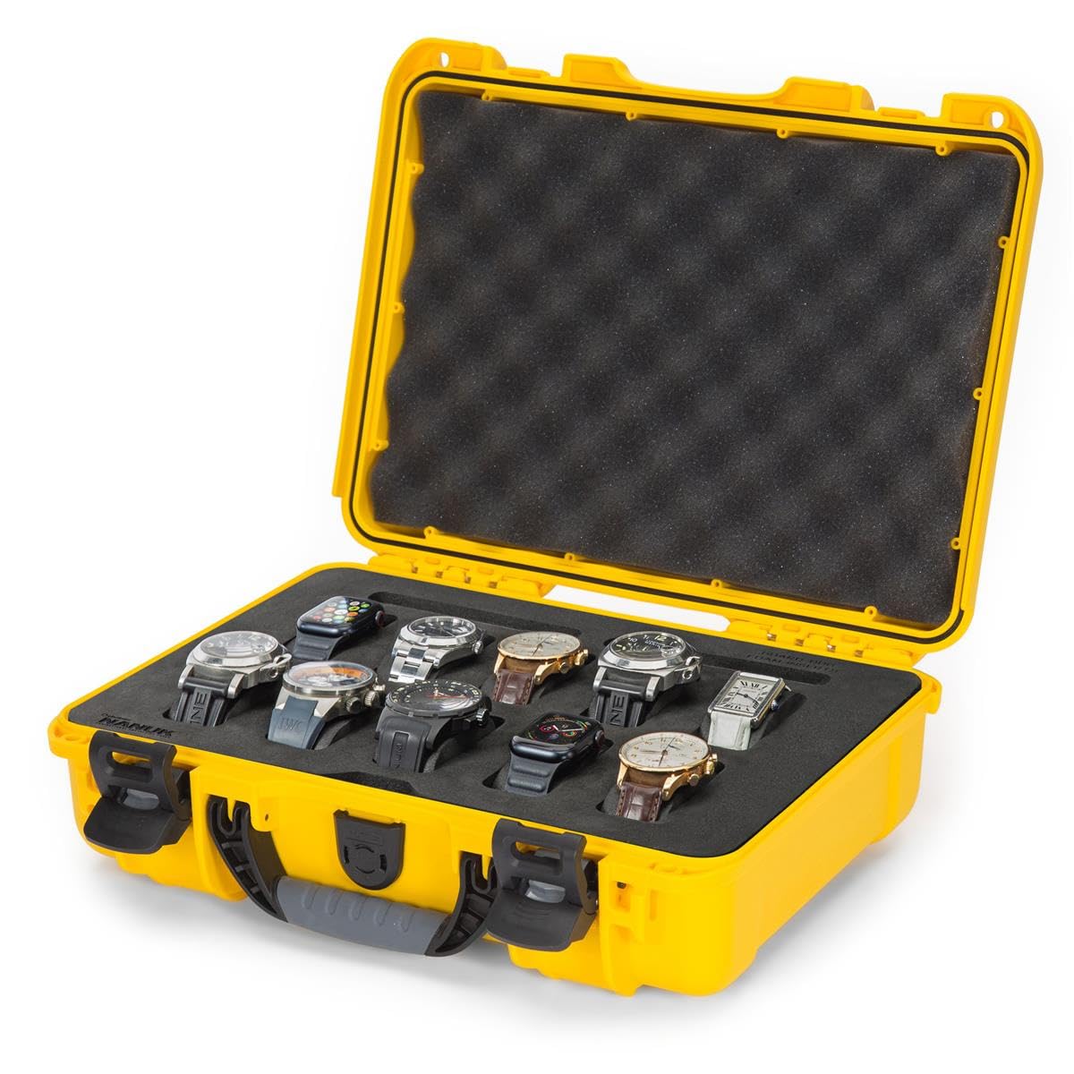Waterproof NANUK 910 Case with Foam Insert, Yellow Watch