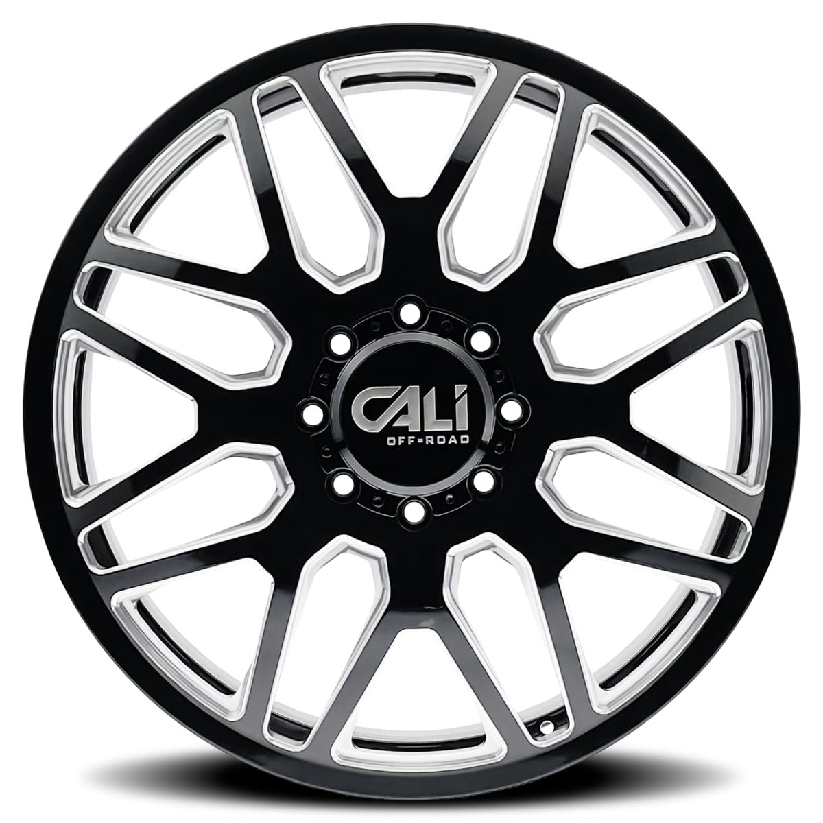9115D INVADER DUALLY Generic Black Wheel with Milled (22 x 8.25 inches /0 x 115 mm, 0 mm Offset)