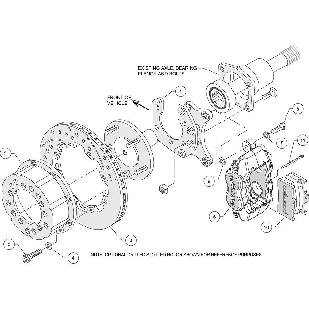 Drilled Rotor FDLI P/S Rear Kit