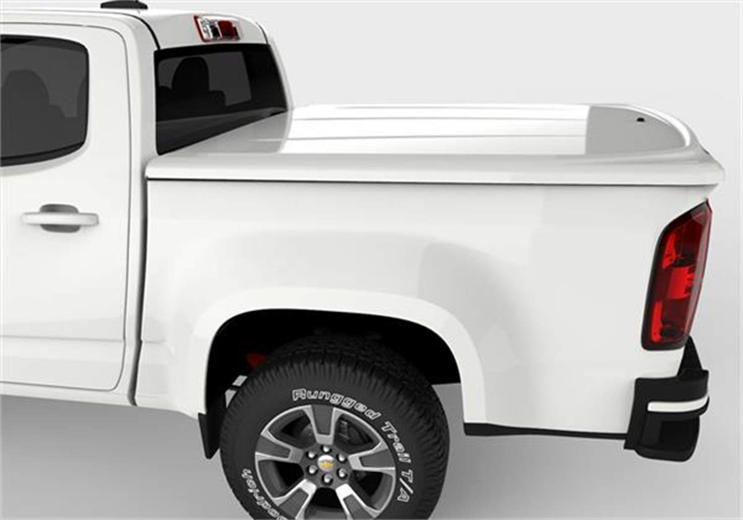 UnderCover RealTruck Lux One-Piece Truck Bed Tonneau Cover | UC1156L-GAZ | Fits 2015 - 2022 Chevy/GMC Colorado/Canyon GAZ(WA824) - Summit White 5' 3" Bed (62.7")