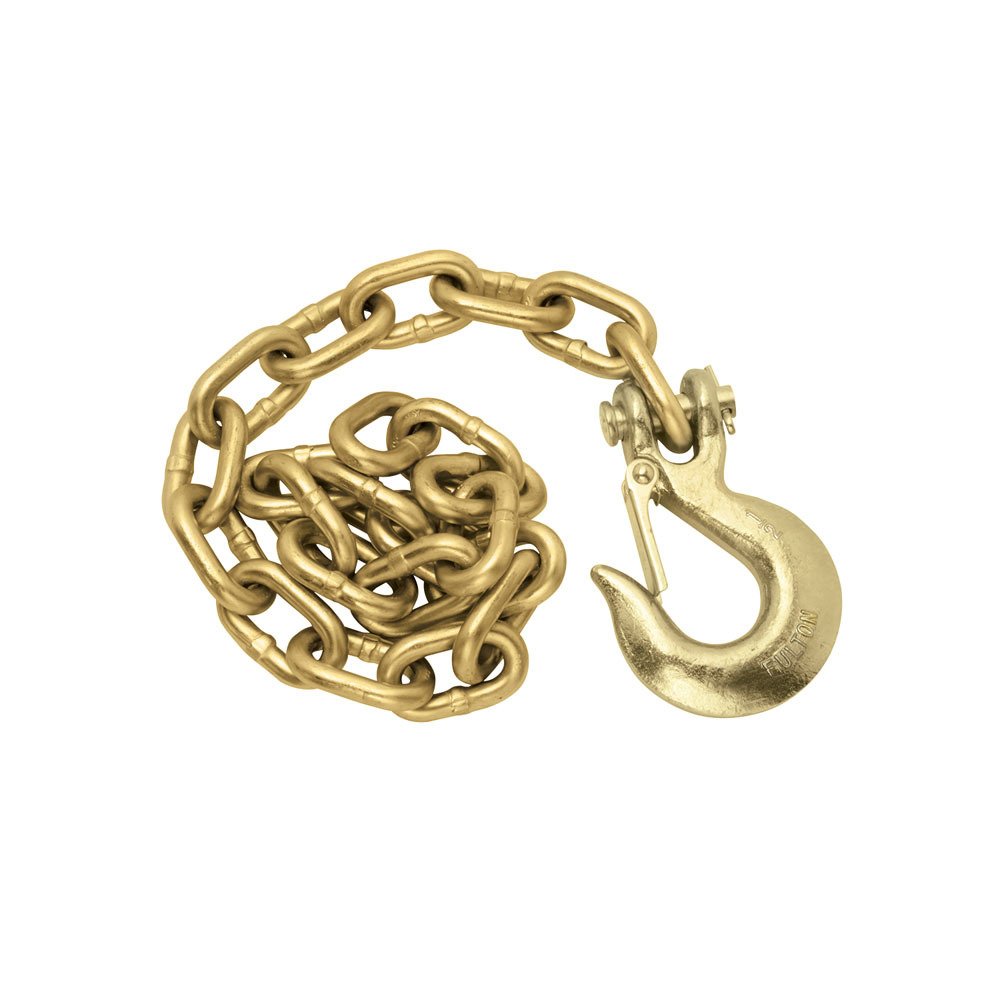 Fulton Chain Safety, Grade 70, 1/2 x 42-Inch with 1/2-Inch Clevis Hook