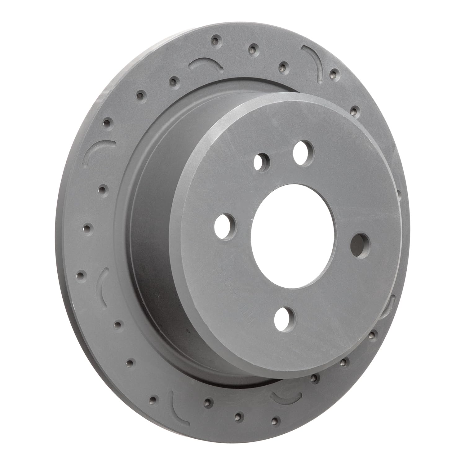 Talon Cross-Drilled and Slotted Solid Rotor, Hawk Performance Brakes, 10.16 in. Diameter, 2.36 in. Height