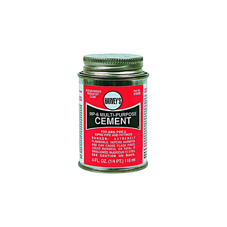 18000 MP-6 Harvey All-Purpose Medium Body Solvent Cement, 4 oz Can