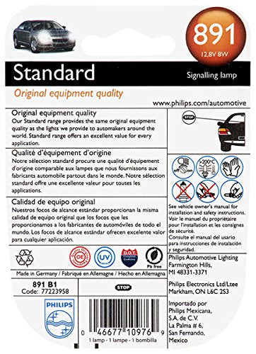 891 Philips Standard Fog Bulb (Pack of 1)