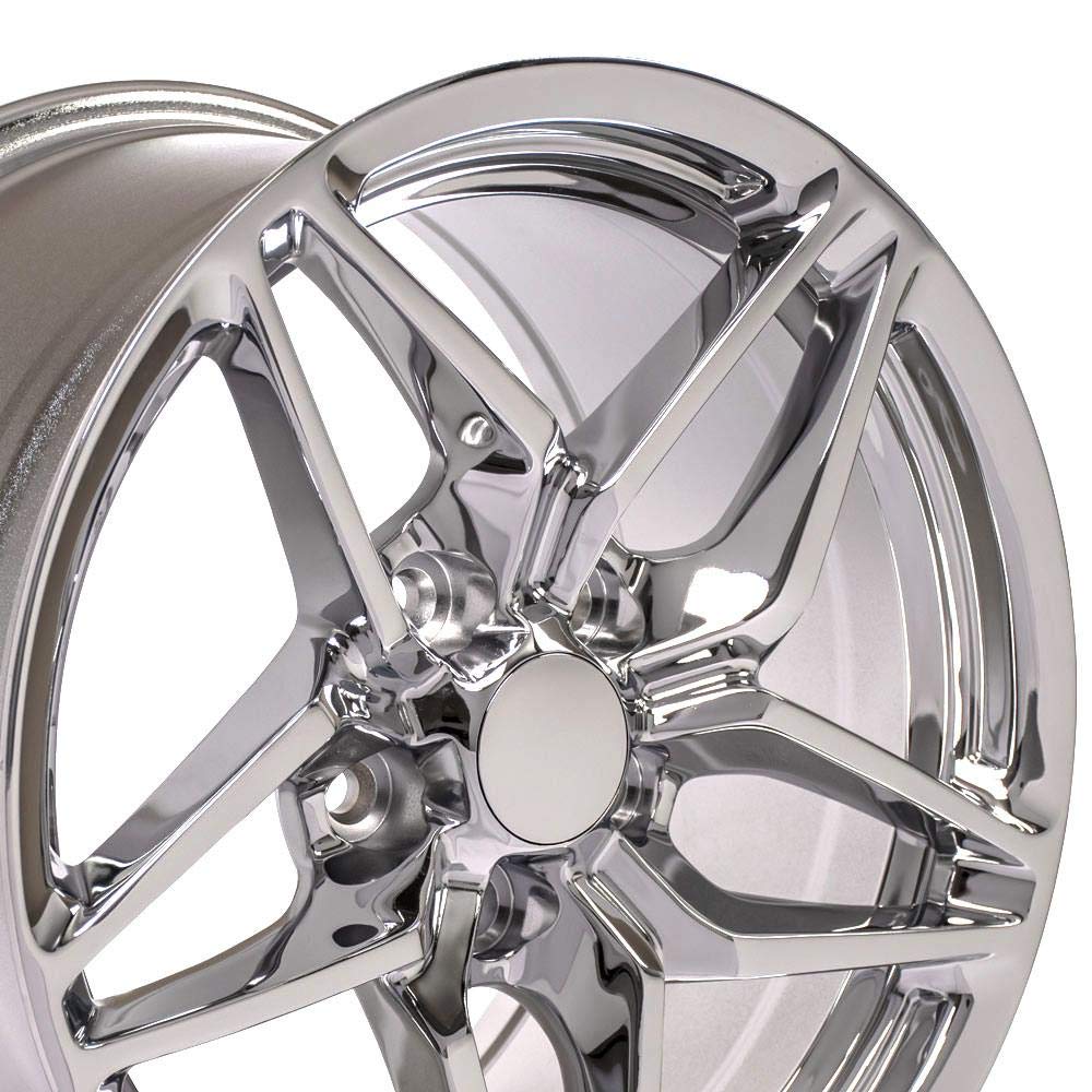 CV31 OE Wheels 17 Inch Rim Fits Corvette C7 ZR1 Style 5x120.65 17x9.5 Chrome - Hollander 5927 (1)