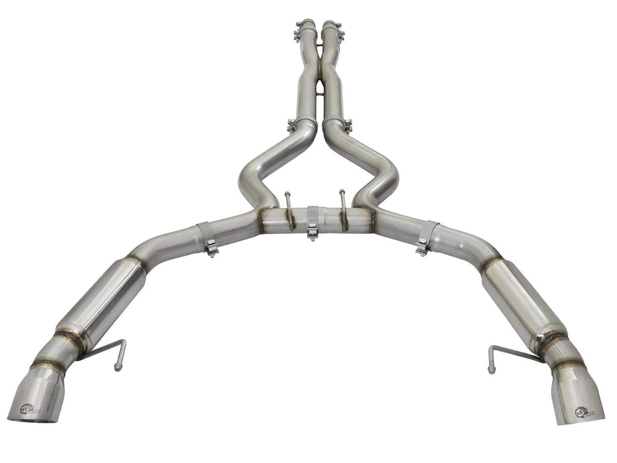 Mach Force-Xp aFe Power 49-33088-P Cat-Back Exhaust System with Muffler (Polished Tip), 1 Pack