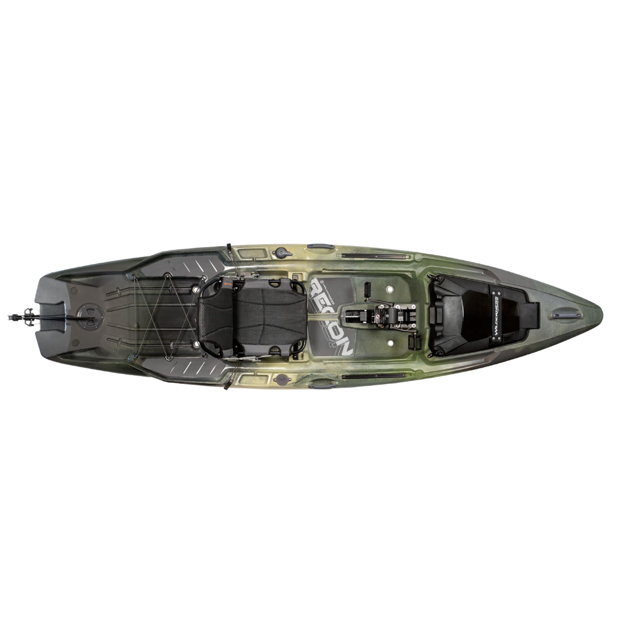 Wilderness Systems Recon 120 HD - Fishing Kayak Sit on Top - 360 Degree ACES seat & Helix PD™ Pedal Drive System - 12 ft - Mesa Camo