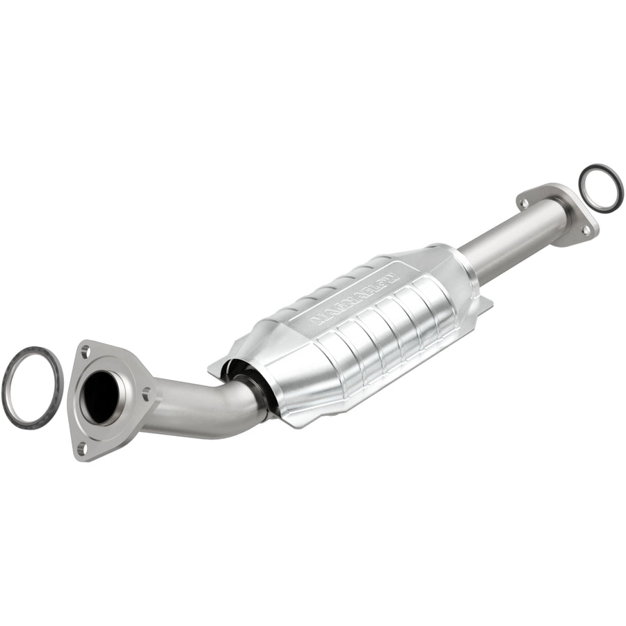 HM Grade MagnaFlow Direct-Fit Catalytic Converter Federal/EPA Compliant 24406 - Stainless Steel 2in Main Piping, 27.8in Overall Length, No O2 Sensor - Tundra HM Replacement