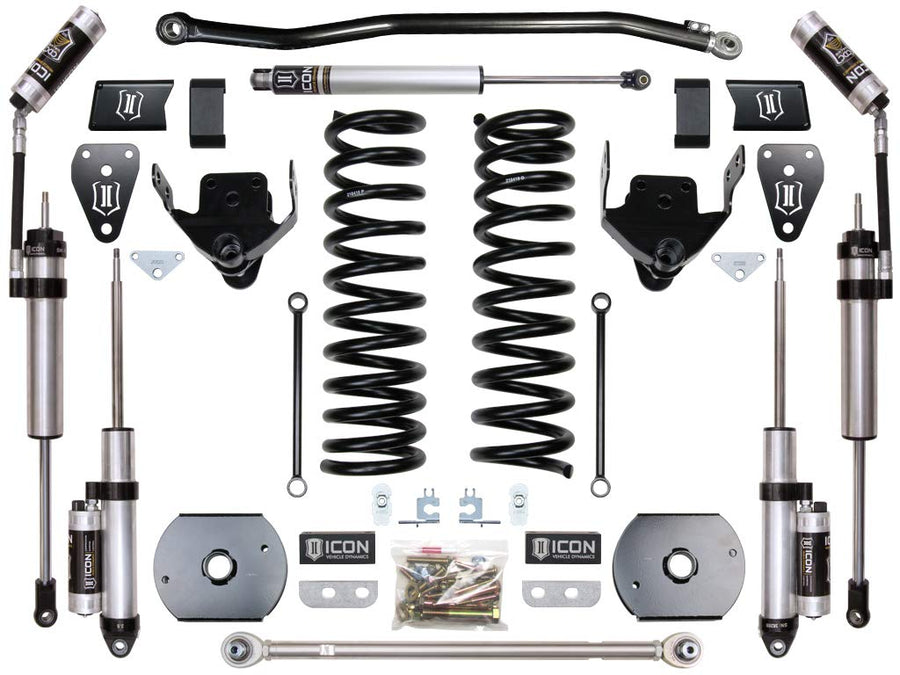 Stage 4 Suspension System, ICON 4.5" Lift, w/OEM Air Ride, Compatible with 2014-18 Ram 2500 4WD, K214524A