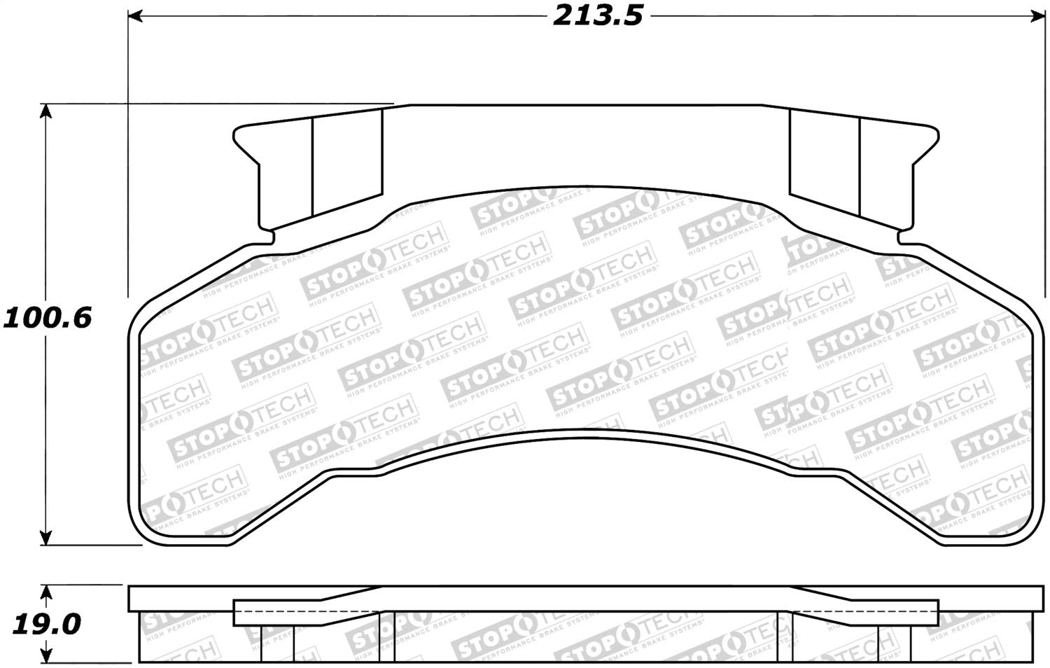 Brake Pads StopTech 308.02240 Street; with Shims