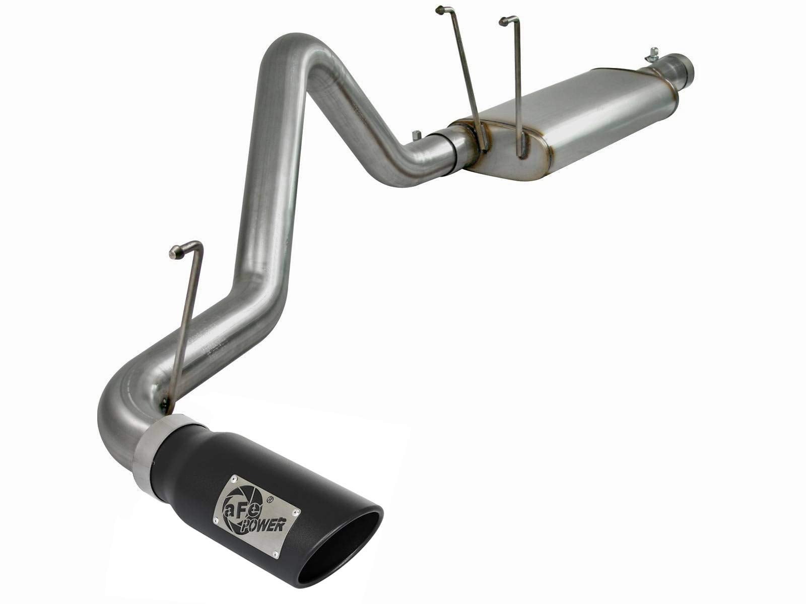 Mach Force-Xp aFe Power 49-42031-B 3 IN Cat-Back Exhaust System with Dual Polished Tips