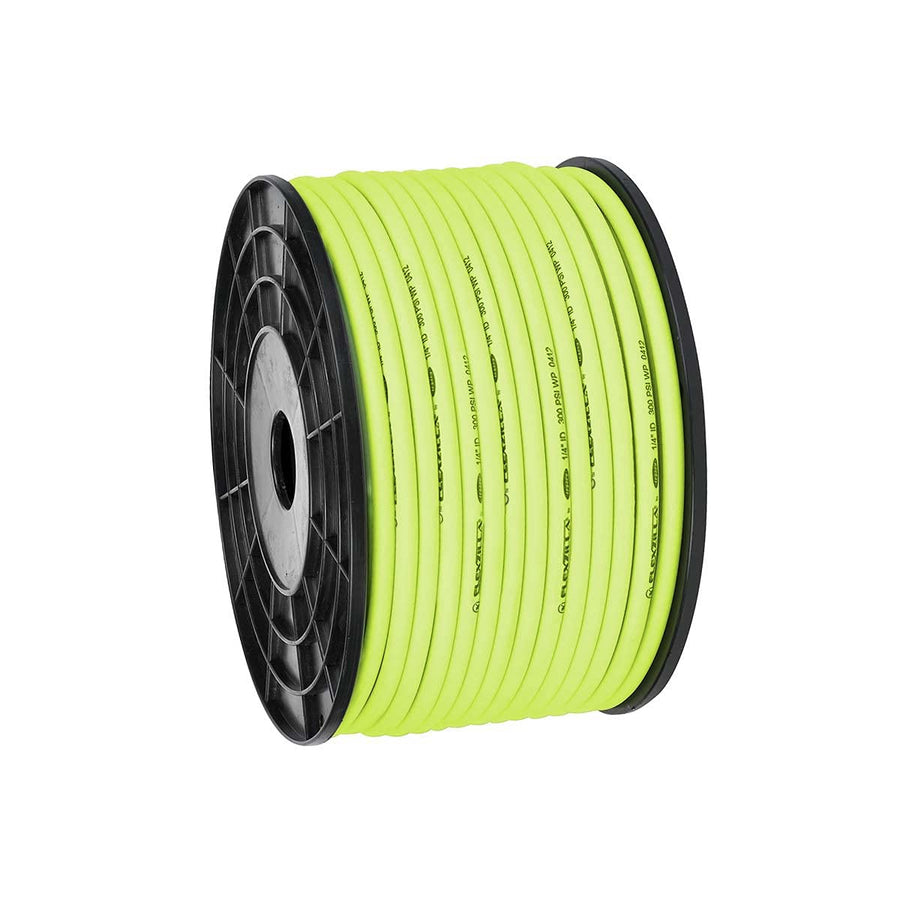 Bulk Plastic Spool Flexzilla Pro Air Hose, 1/4 in. x 250 ft, Heavy Duty, Lightweight, Hybrid, ZillaGreen - HFZ14250YW