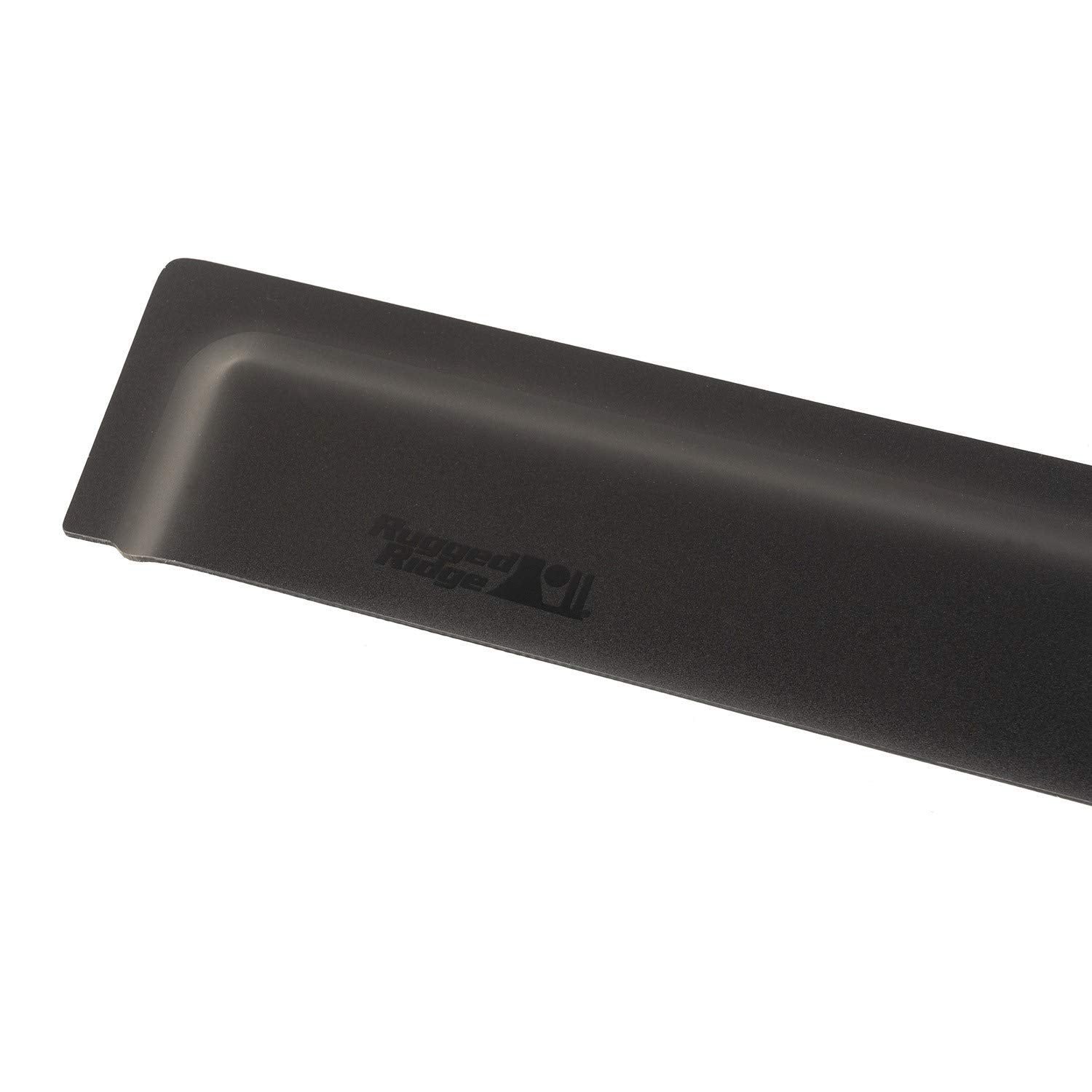 Window Visors Rugged Ridge for Jeep Wrangler JL | Matte Black | 11349.16 | Fits 2018-2025 Jeep Wrangler JL 2-Door