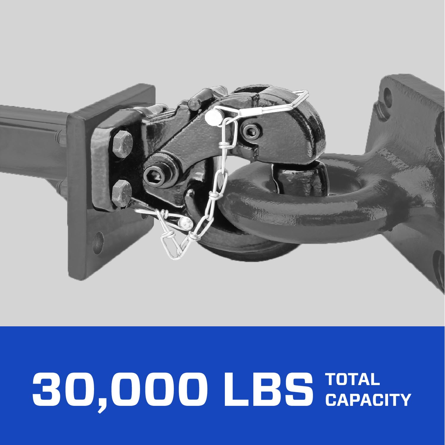 Draw-Tite Reese 63015 Pintle Hook, Bolt-On, 30,000 lbs. Capacity, Safety Pin & Lanyard Included