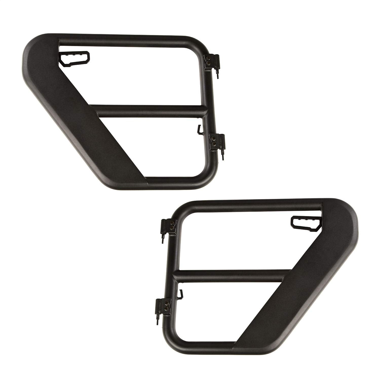 Fortis Tube Doors Rugged Ridge for Jeep Wrangler/Gladiator | Steel, Black | 11509.14 | Fits 2018-2025 Jeep Wrangler JL; 2020-2025 Jeep Gladiator JT