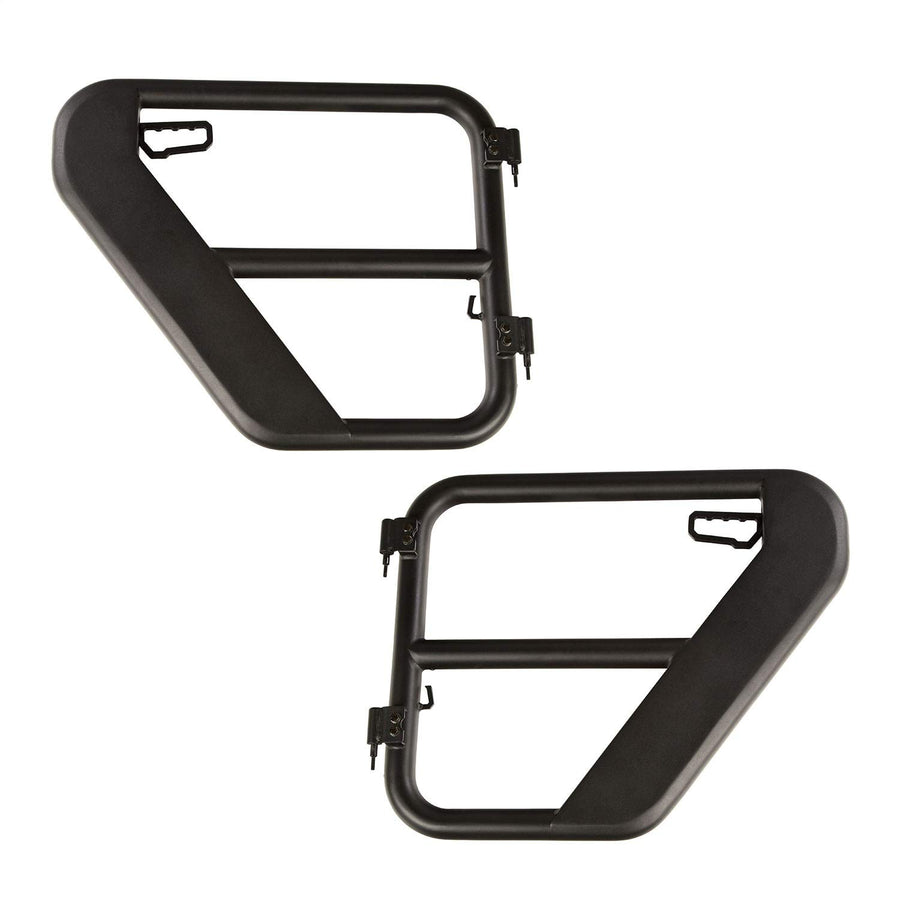Fortis Tube Doors Rugged Ridge for Jeep Wrangler/Gladiator | Steel, Black | 11509.14 | Fits 2018-2025 Jeep Wrangler JL; 2020-2025 Jeep Gladiator JT