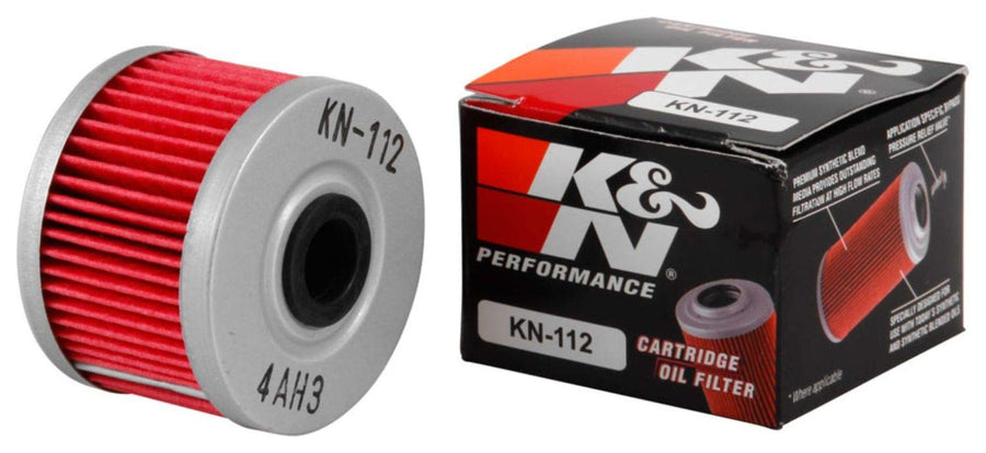 K&N Oil Filter Motorcycle: High Performance, Premium, Designed to be used with Synthetic or Conventional Oils: Fits Select Honda, Kawasaki Models, KN-112