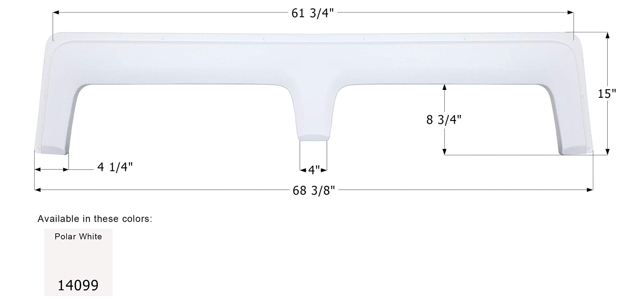 Fender Skirt ICON, Tandem, Thor, FS4099, Polar White