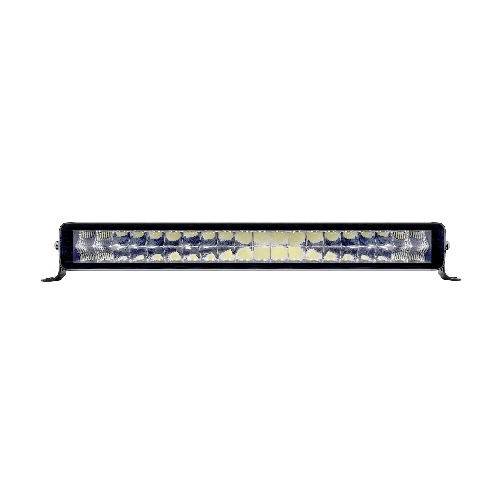 Xplor Lighting: Go Rhino Blackout Series 21.5" Double Row LED Light Bar | Side & Track Mount, Aluminum, Black | 752002111CDS