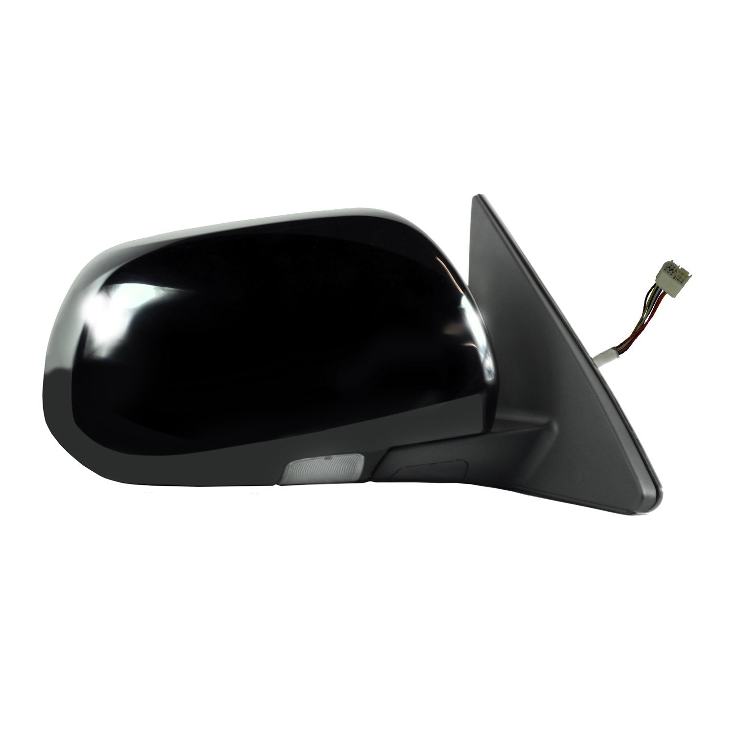 Toyota Highlander Passenger Side Mirror, Highlander Hybrid, Textured Black w/PTM Cover, Puddle Lamp, Foldaway, Heated Power JP Built