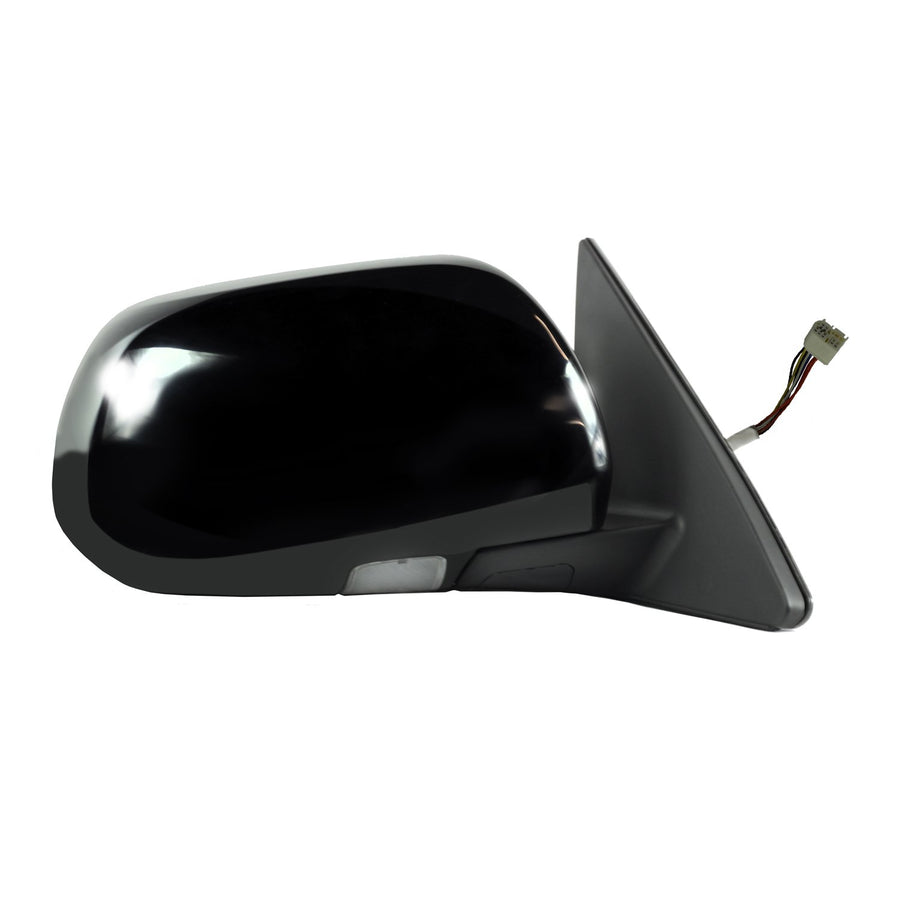 Toyota Highlander Passenger Side Mirror, Highlander Hybrid, Textured Black w/PTM Cover, Puddle Lamp, Foldaway, Heated Power JP Built