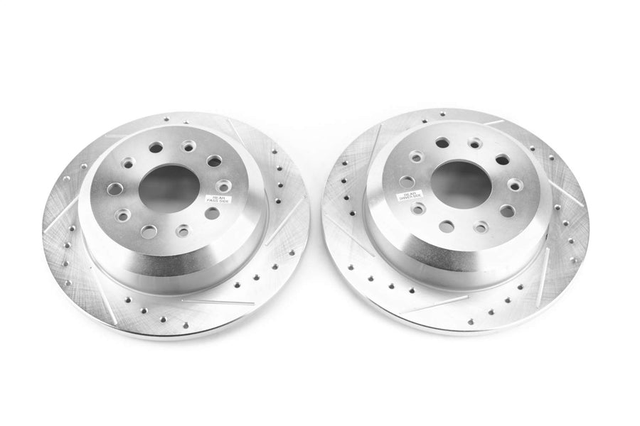 Power Stop AR8389XPR Rear Drilled and Slotted Brake Rotors For Jeep Wrangler 2018-2024 [Model Specific]
