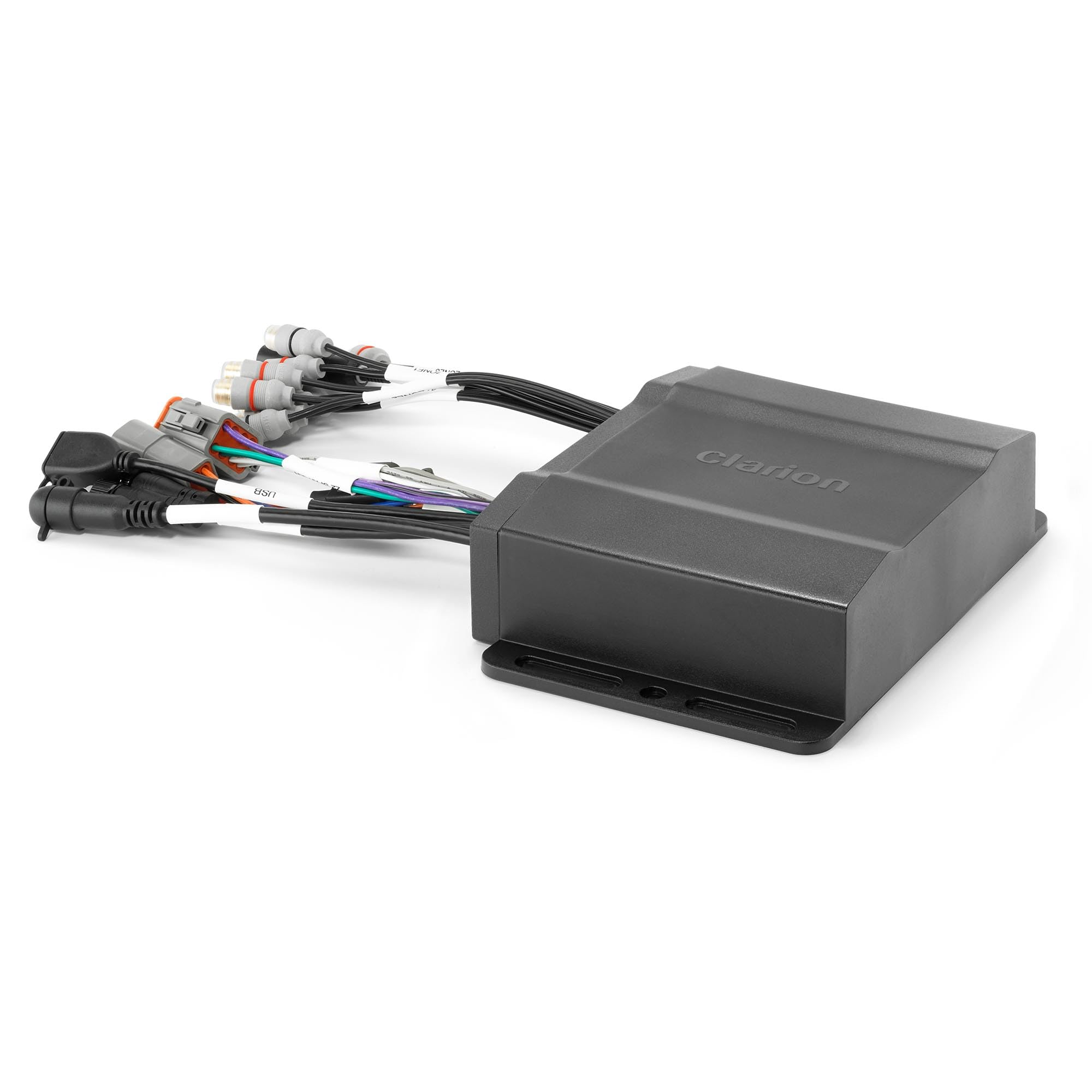 CMM-30BB Clarion Hideaway Marine Source Unit for use with NMEA 2000® MFD or CMR Remote, 8-Channel RCA Output