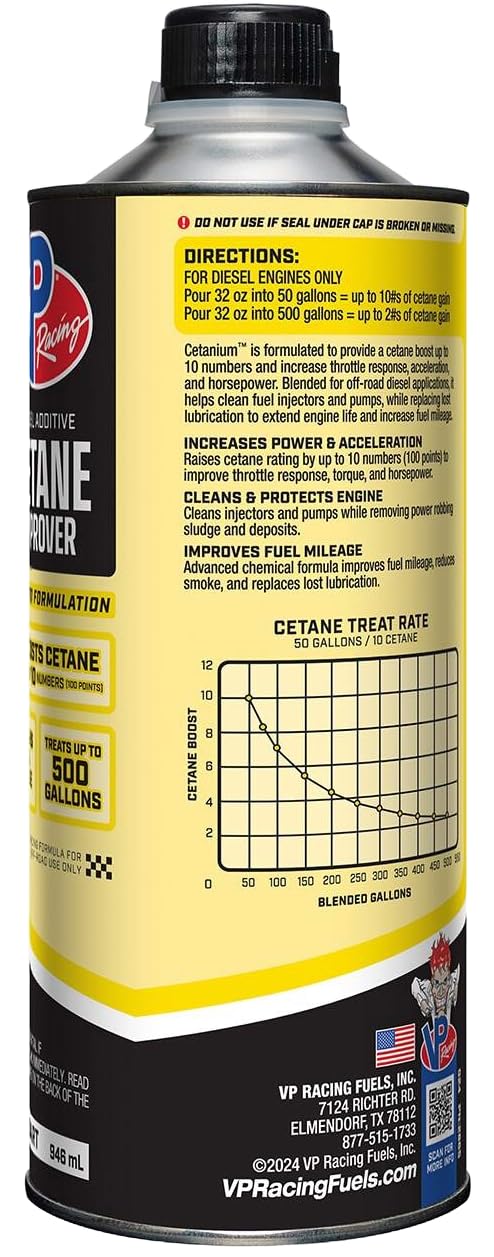 Cetanium Cetane Concentrate VP Racing Fuels 2865 - 1 Quart