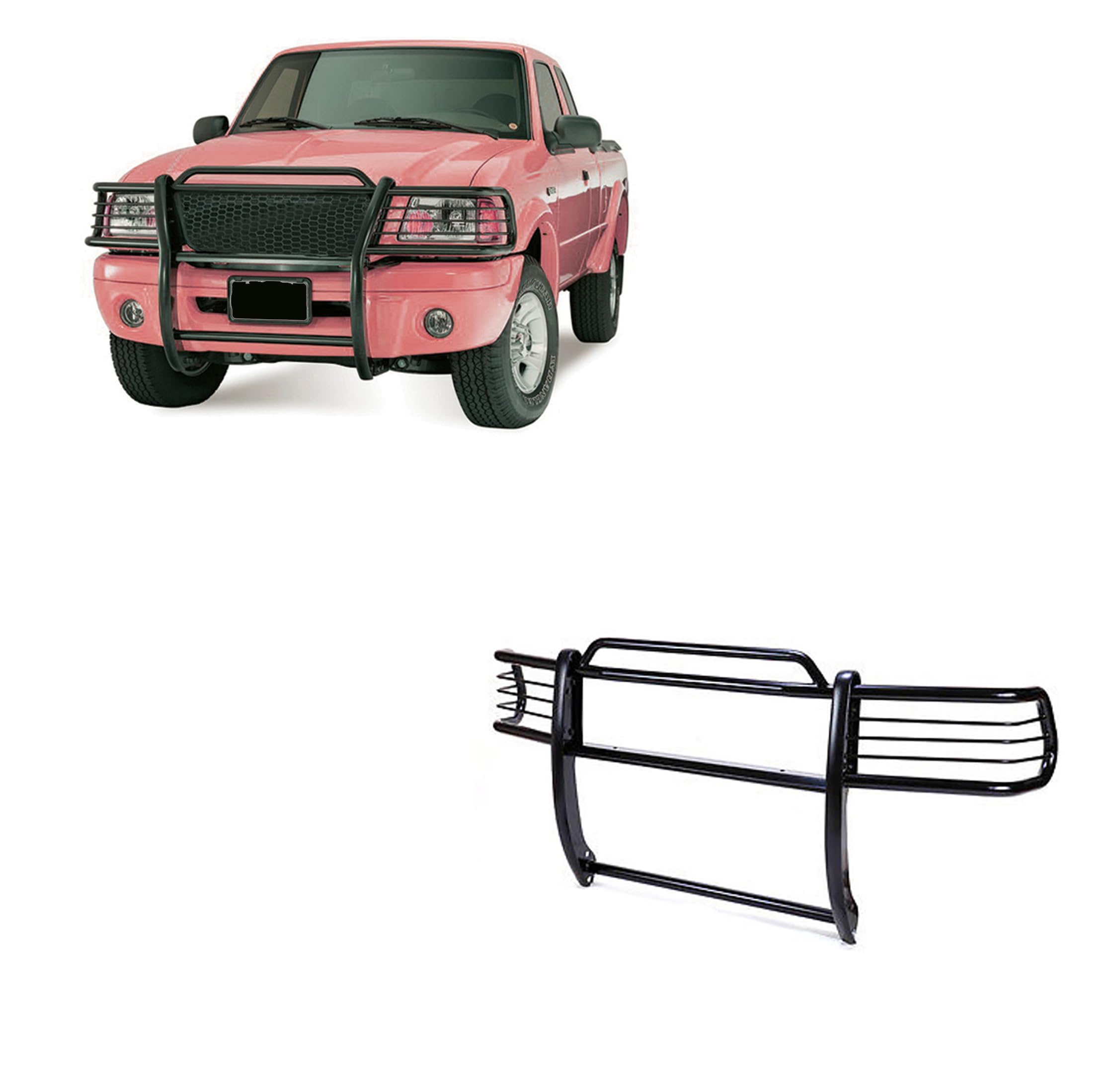 Off Road Black Horse Grille Guard Modular Black Compatible with 1999-2002 Ford Expedition|1999-2004 Ford F-150-17FP26MA