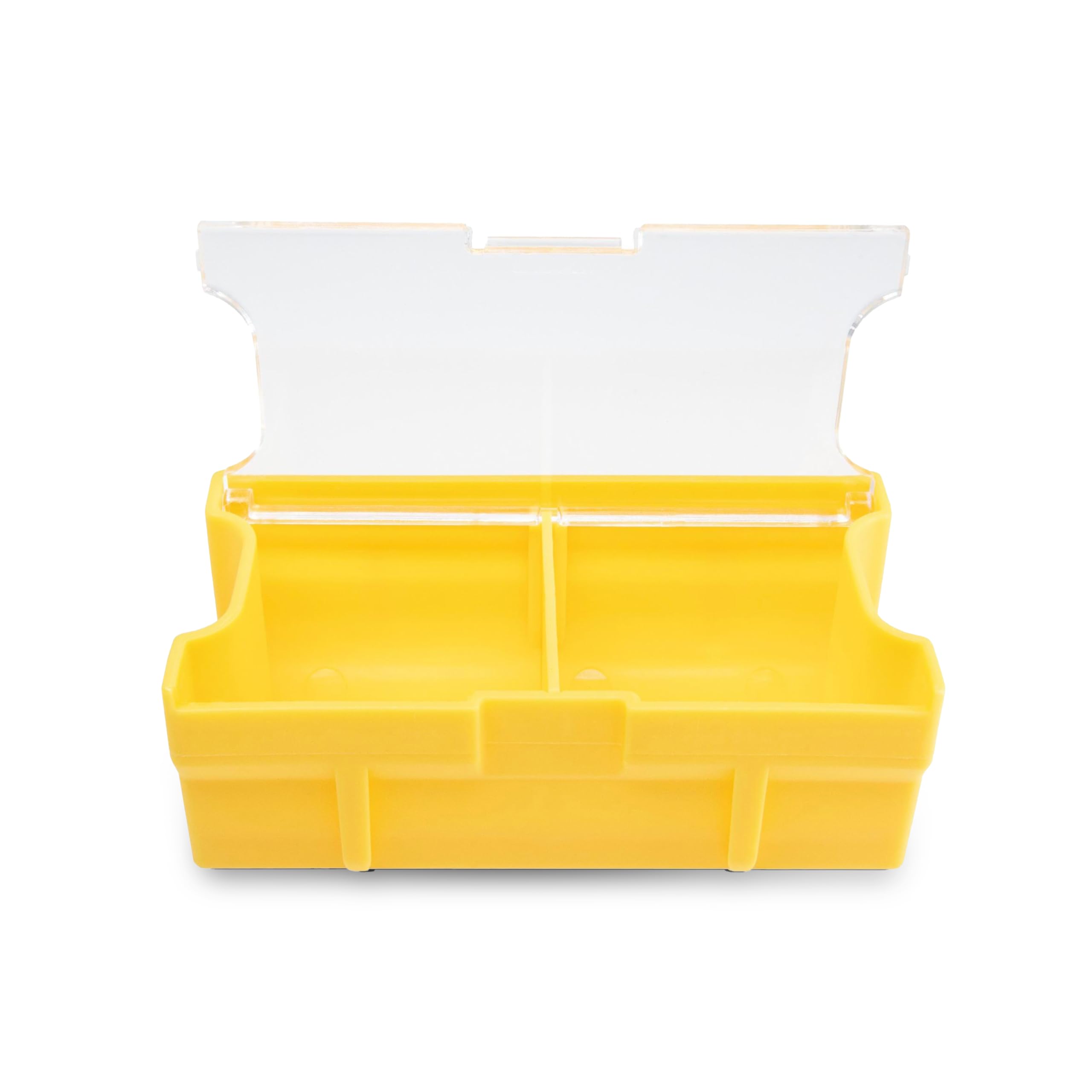 Plano Medium Hook Retainer Edge Terminal Box, Yellow, 2-Pack, Includes Hook Retainer Tackle Tray, Fishing Storage