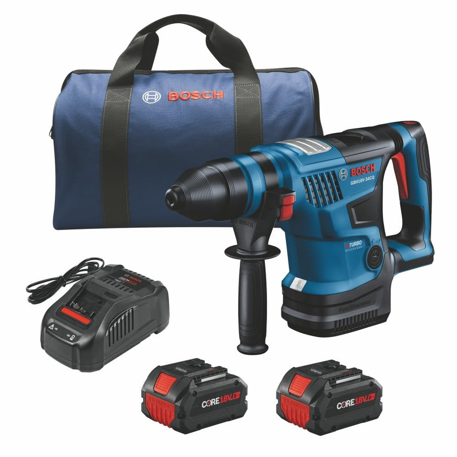 BOSCH 18V GBH18V-34CQB24 PROFACTOR™ Connected-Ready SDS-plus® Bulldog™ 1-1/4 In. Rotary Hammer with (2) CORE18V® 8 Ah High Power Batteries