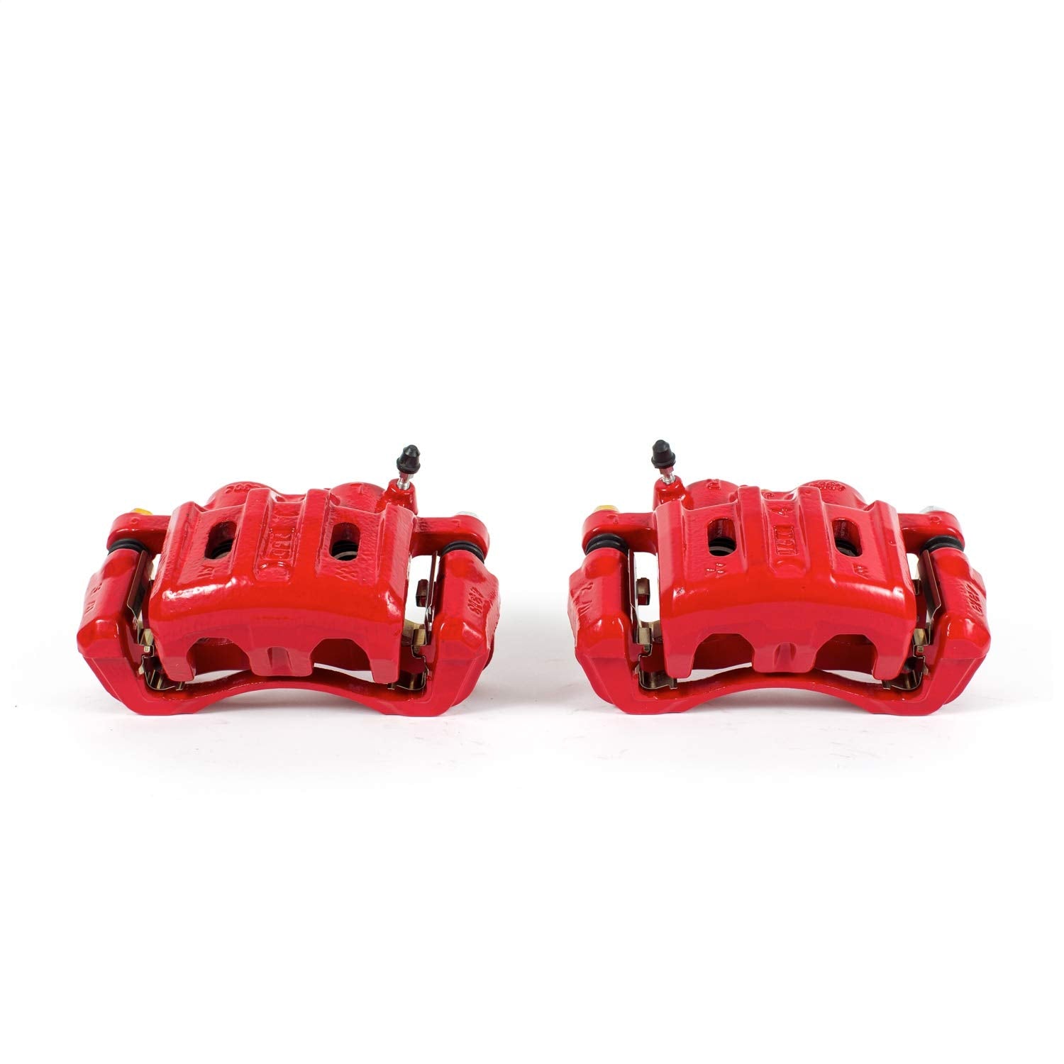 Caliper Set Disc Brake, Red, Powdercoated with Bracket S4670A