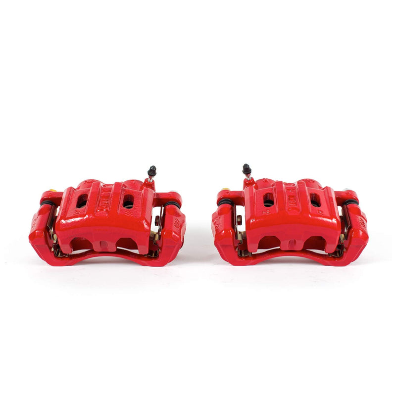 Caliper Set Disc Brake, Red, Powdercoated with Bracket S4670A
