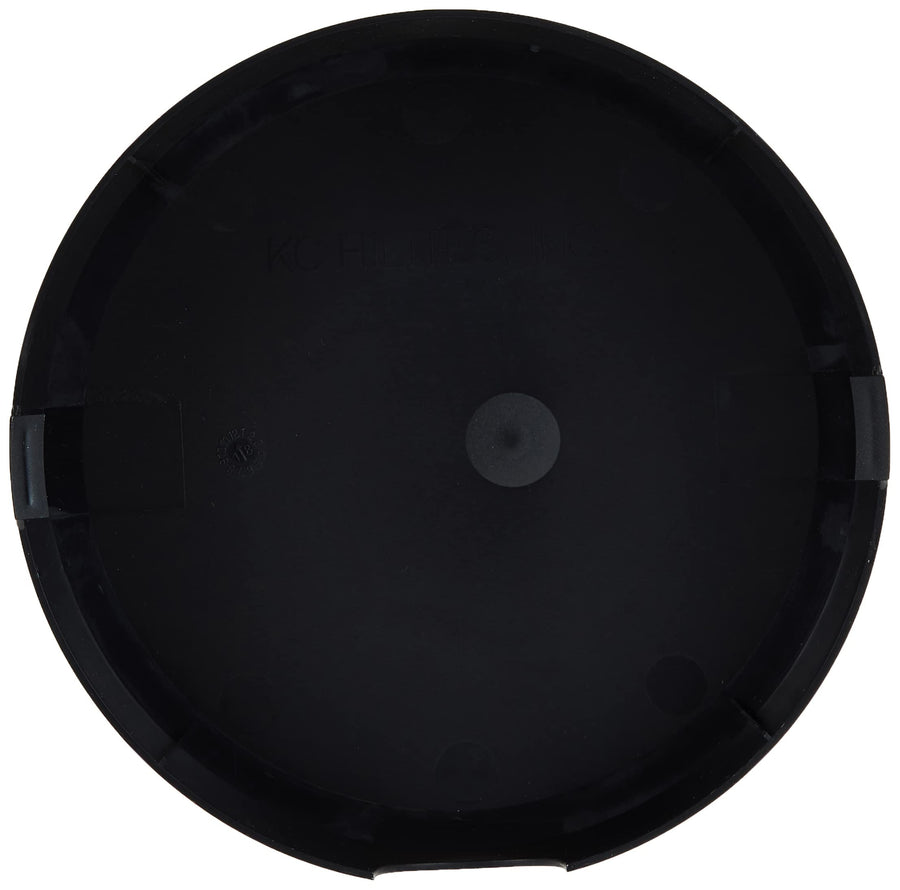 6" Round KC HiLiTES Black Plastic Light Cover w/ White Daylighter Logo - Single Cover