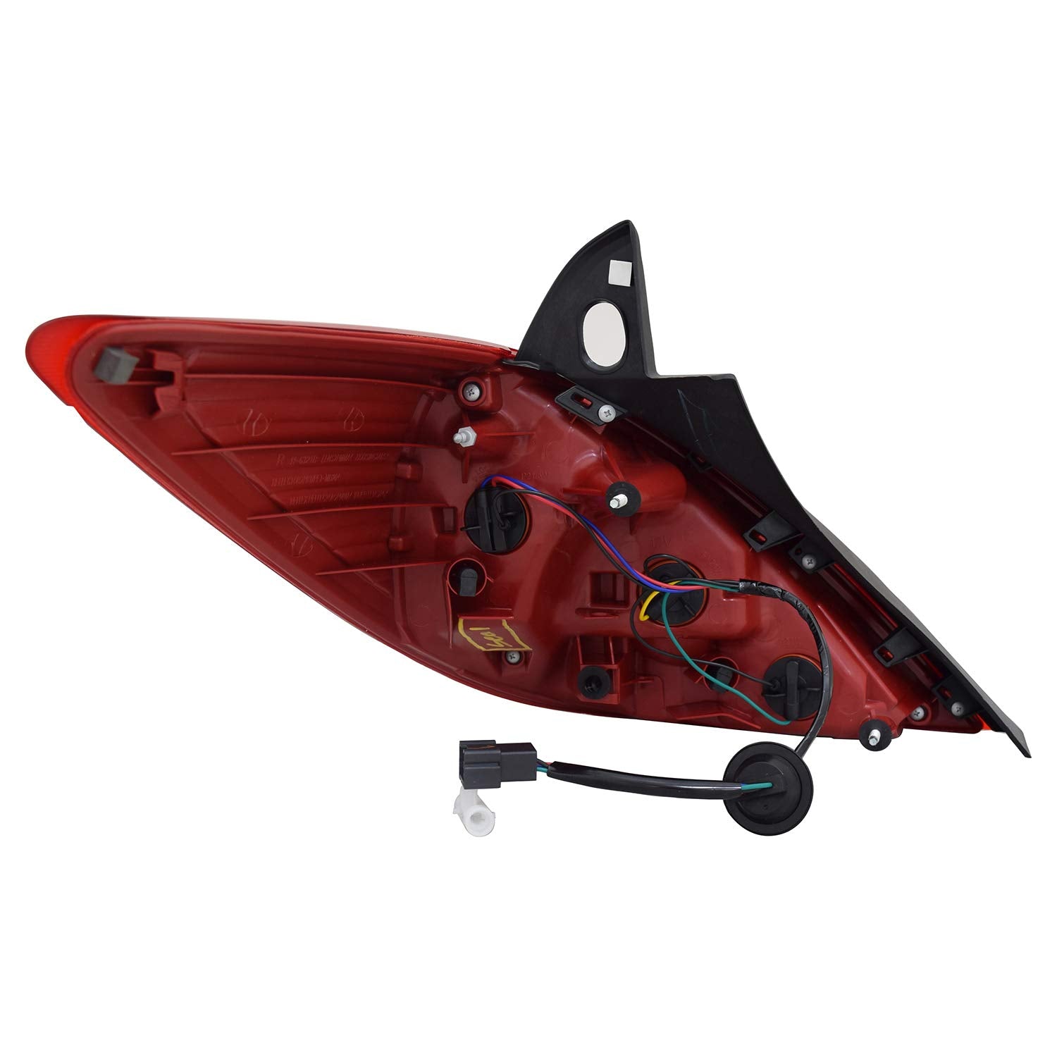 Right TYC Tail Light Assembly Compatible with 2007-2012 Nissan Versa