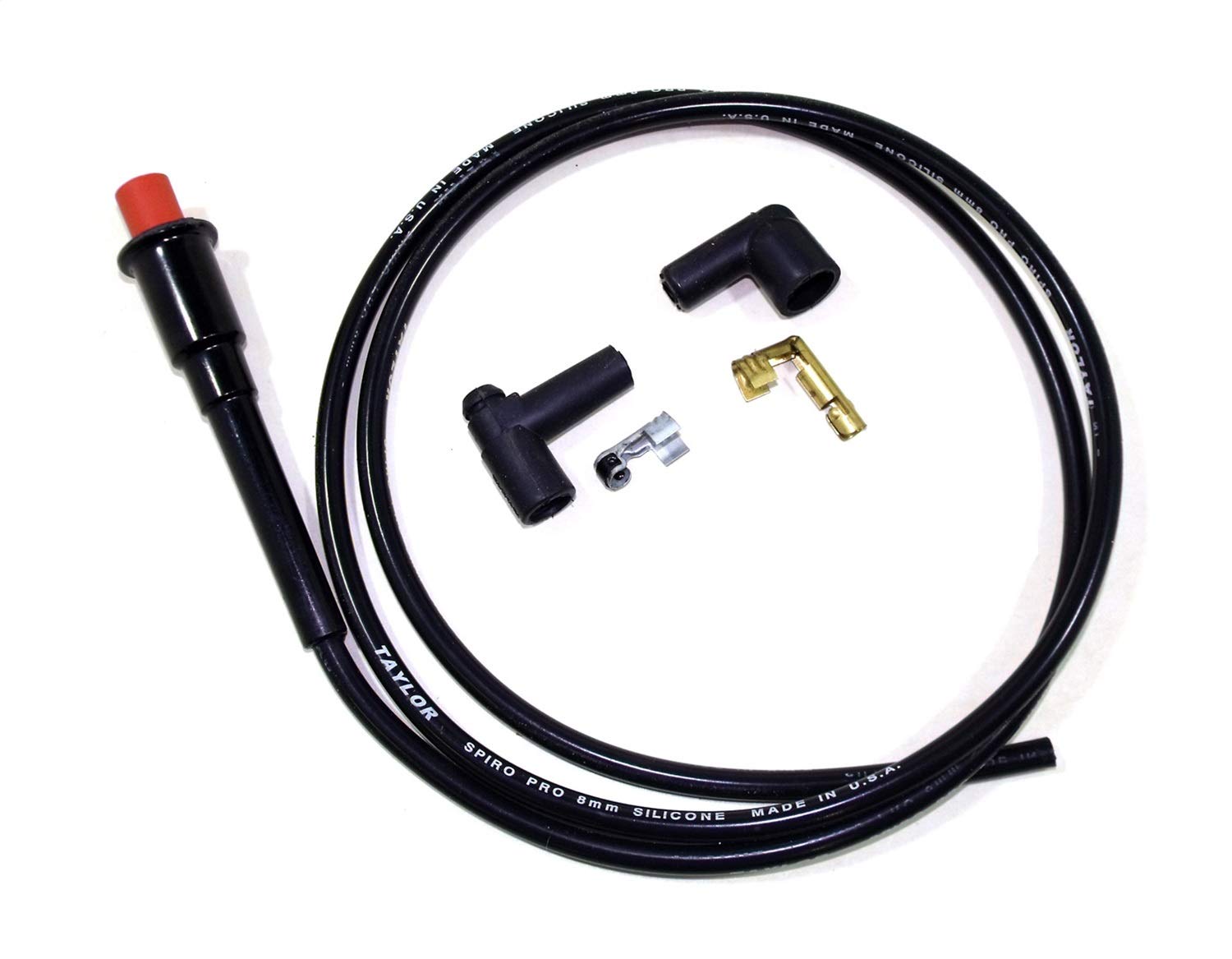 8mm Spiro-Pro Taylor Cable 45406 Repair Kit Hemi 180 black