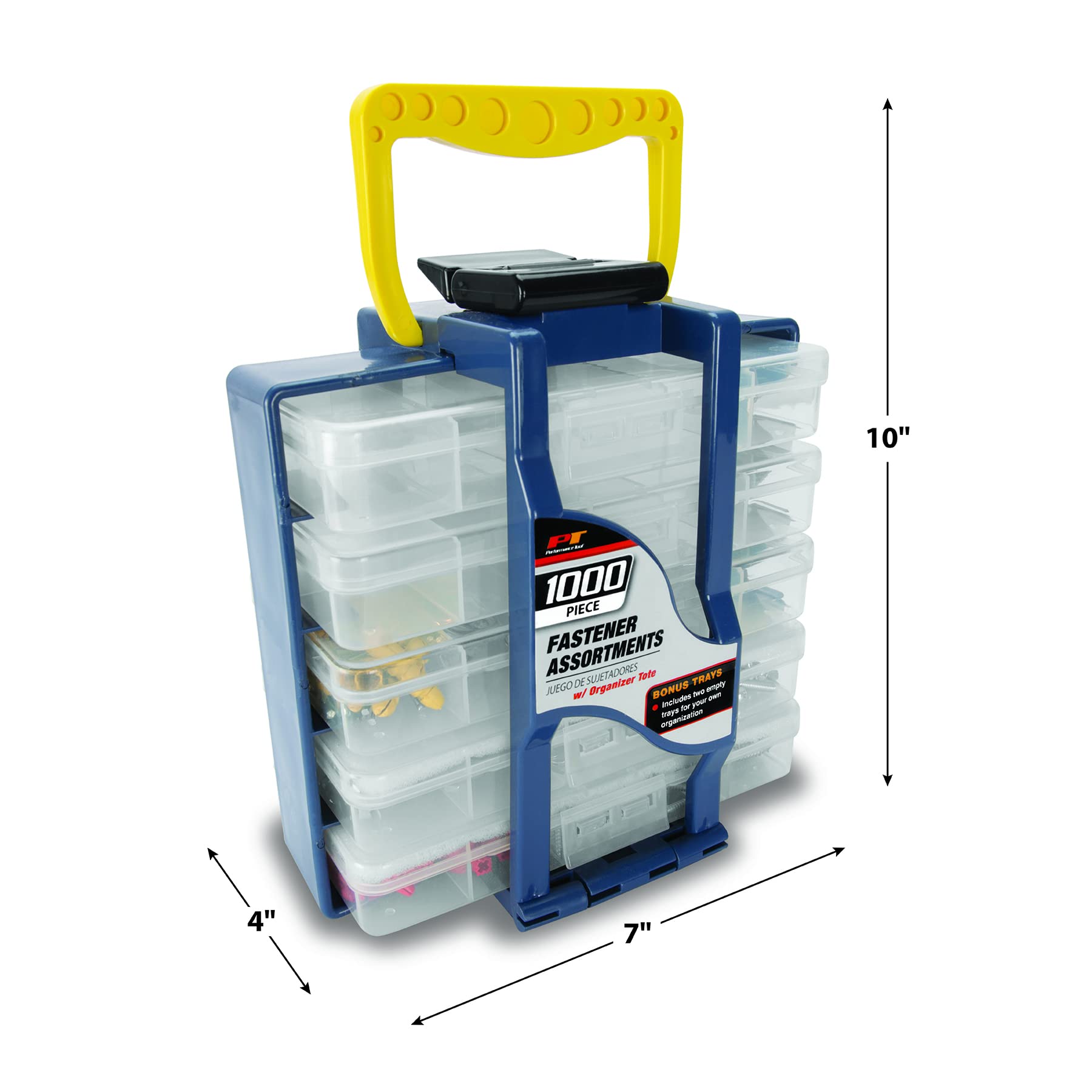 Organizer Tote Performance Tool W5199 with 1,000pc Home Fastener Assortments