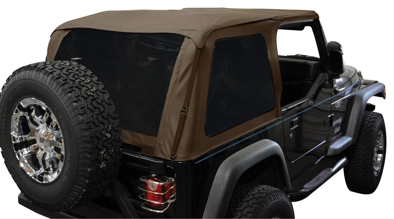 Rampage Frameless Trail Top RAMPAGE PRODUCTS | Vinyl, Spice Denim Color with Tinted Windows | 109517 | Fits 1997 - 2006 Jeep Wrangler TJ