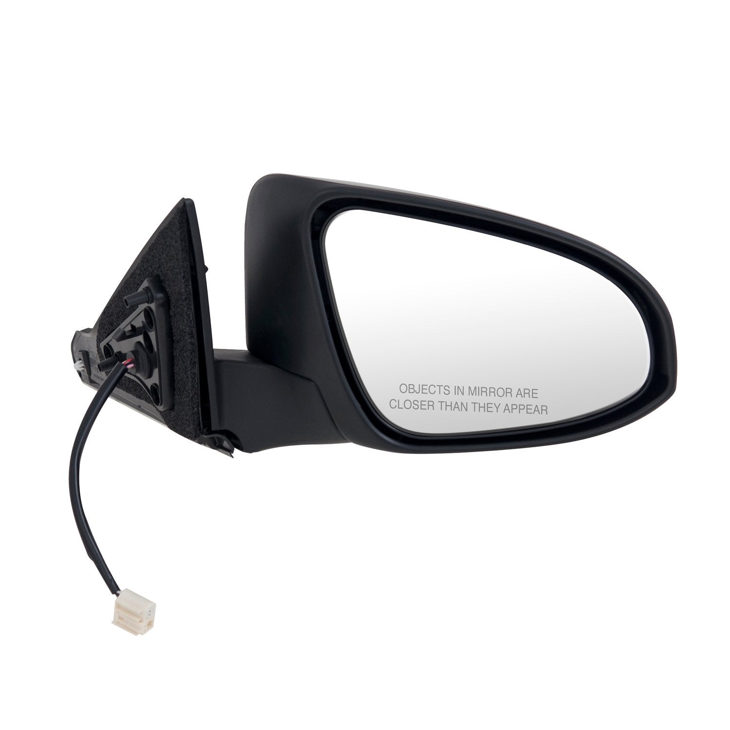 70673T Fit System - Passenger Side Mirror for Toyota Camry, Camry Hybrid, Textured Black w/PTM Cover, Foldaway, Heated Power