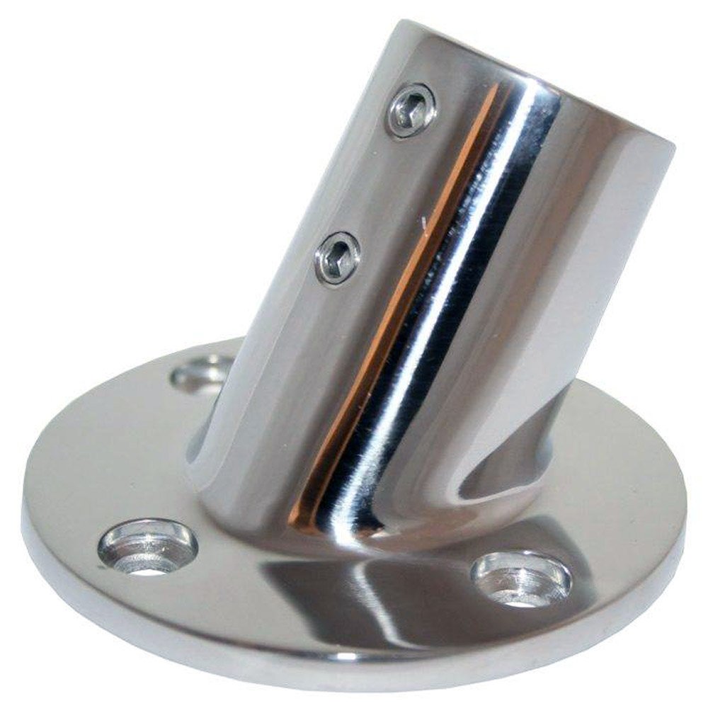 60 Deg Whitecap Stainless Steel Round Base 1''