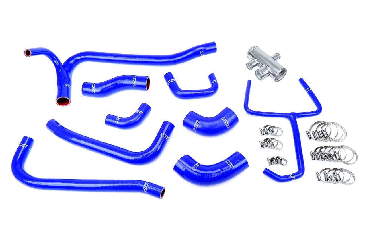 3-ply HPS Blue Reinforced Silicone Radiator Coolant Hose Kit 57-2069-BLUE
