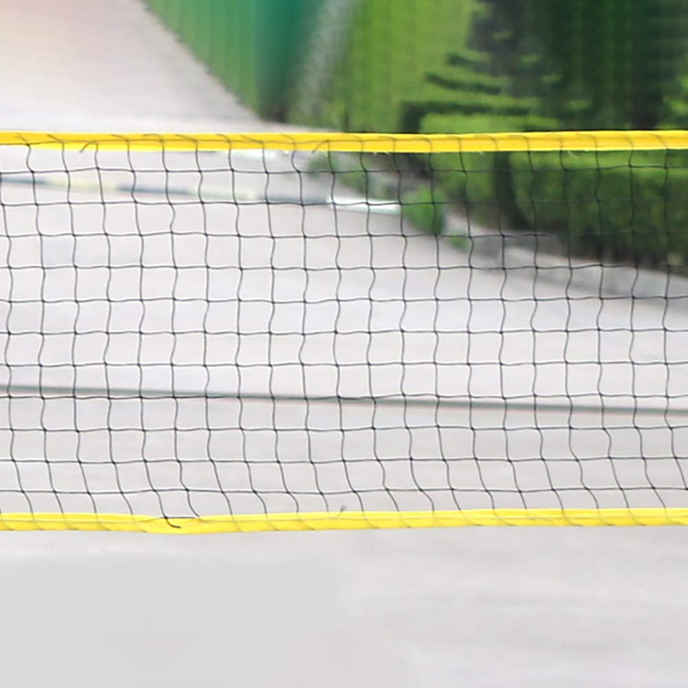 Lightweight Badminton Net, Portable Movable Mesh Badminton Net with Stand, Suitable for Indoor Outdoor Training Beach Sports Competition Lawn Backyard and More