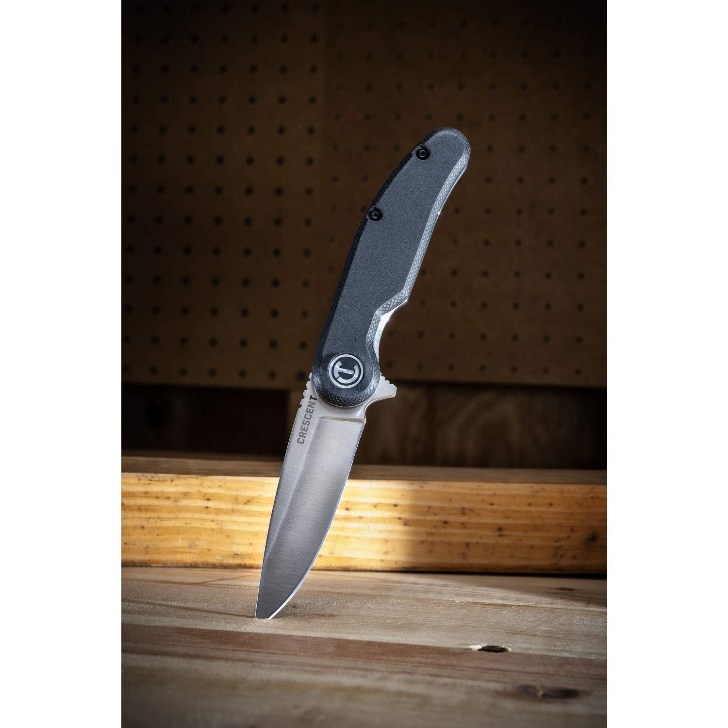 Crescent Drop Point 3-1/4 Inch Composite Handle Pocket Knife - CPK325C