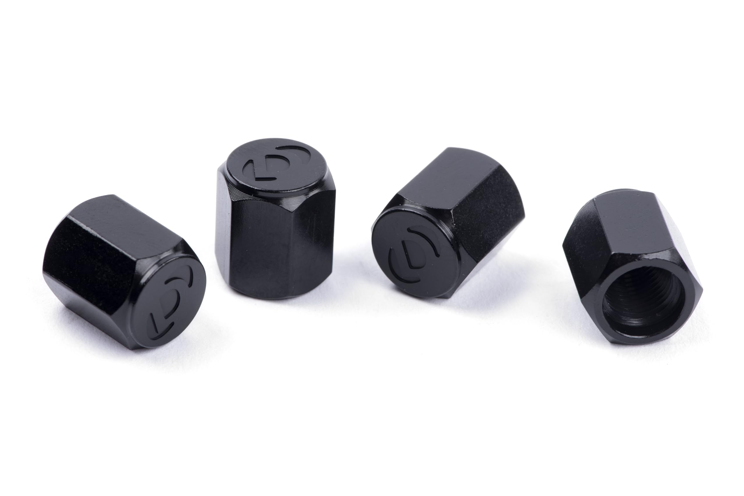 Dinan Valve Stem Caps D757-0007 Black Set of 4