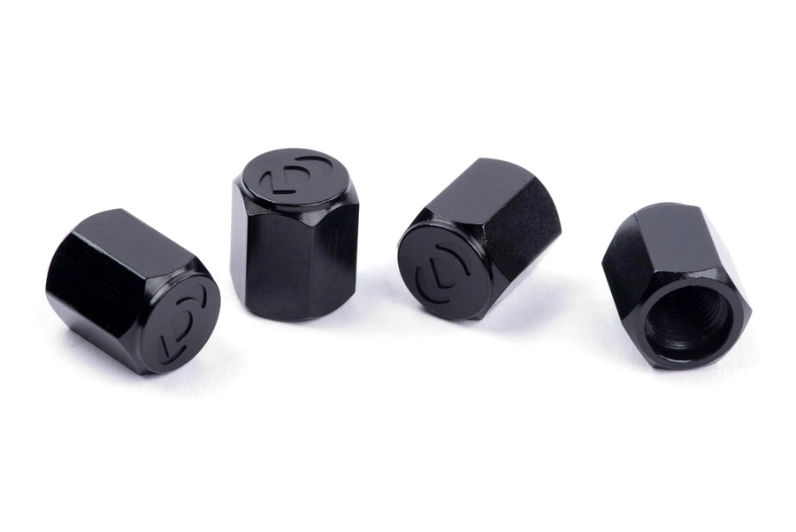 Dinan Valve Stem Caps D757-0007 Black Set of 4